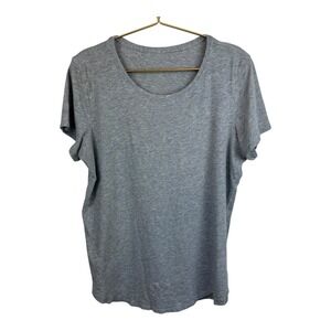 Lululemon Women's Gray Lululemon Short Sleeve Shirt Size M/L?‎